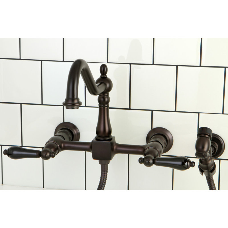 Kingston Brass Duchess Wall Mount Bridge Faucet Wayfair